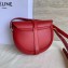 Celine Small Besace 16 Bag in Satinated Calfskin Red 2019