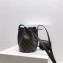 Celine Small Drawstring Bucket Triomphe Canvas Bag Black 2019