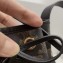 Celine Small Drawstring Bucket Triomphe Canvas Bag Black 2019