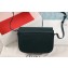Celine Small C Bag with Pampille in Shiny Calfskin Dark Green 2019