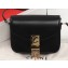 Celine Small C Bag with Pampille in Shiny Calfskin Black 2019