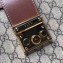 Gucci Padlock GG Canvas Medium Shoulder Bag 479197 Brown