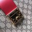 Gucci Padlock GG Canvas Medium Shoulder Bag 479197 Red