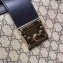Gucci Padlock GG Canvas Medium Shoulder Bag 479197 Black