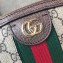 Gucci Web Ophidia GG Canvas Small Shoulder Bag 499621 Coffee