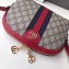 Gucci Web Ophidia GG Canvas Small Shoulder Bag 499621 Red