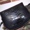 Gucci Ophidia Crocodile Pattern Small Shoulder Bag 499621 Black