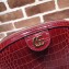 Gucci Ophidia Crocodile Pattern Small Shoulder Bag 499621 Red
