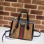Gucci Web Ophidia Suede Leather Small Tote Bag 547551 Brown