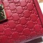 Gucci Padlock Signature Leather Small Shoulder Bag 498156 Red