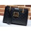Gucci Padlock Signature Leather Small Shoulder Bag 498156 Black