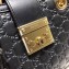 Gucci Padlock Signature Leather Small Shoulder Bag 498156 Black