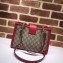 Gucci Padlock GG Canvas Small Shoulder Bag 498156 Red