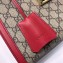 Gucci Padlock GG Canvas Small Shoulder Bag 498156 Red