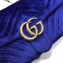 Gucci GG Marmont Small Matelassé Shoulder Bag 443497 Velvet Blue