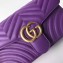 Gucci GG Marmont Small Matelassé Shoulder Bag 443497 Leather Purple