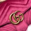 Gucci GG Marmont Small Matelassé Shoulder Bag 443497 Velvet Fuchsia