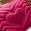 Gucci GG Marmont Small Matelassé Shoulder Bag 443497 Velvet Fuchsia