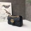 Gucci GG Marmont Mini Matelassé Shoulder Bag 446744 Leather Black