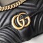 Gucci GG Marmont Mini Matelassé Shoulder Bag 446744 Leather Black