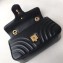 Gucci GG Marmont Mini Matelassé Shoulder Bag 446744 Leather Black