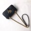 Gucci GG Marmont Mini Matelassé Shoulder Bag 446744 Leather Black
