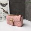 Gucci GG Marmont Mini Matelassé Shoulder Bag 446744 Leather Pink
