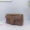 Gucci GG Marmont Mini Matelassé Shoulder Bag 446744 Leather Nude Pink