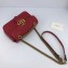 Gucci GG Marmont Mini Matelassé Shoulder Bag 446744 Leather Red