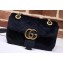 Gucci GG Marmont Mini Matelassé Shoulder Bag 446744 Velvet Black
