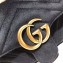 Gucci GG Marmont Mini Matelassé Shoulder Bag 446744 Velvet Black