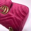 Gucci GG Marmont Mini Matelassé Shoulder Bag 446744 Velvet Fuchsia