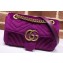 Gucci GG Marmont Mini Matelassé Shoulder Bag 446744 Velvet Purple
