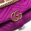 Gucci GG Marmont Mini Matelassé Shoulder Bag 446744 Velvet Purple