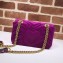 Gucci GG Marmont Mini Matelassé Shoulder Bag 446744 Velvet Purple