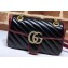 Gucci GG Marmont Mini Matelassé Shoulder Bag 446744 Diagonal Leather Black