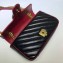 Gucci GG Marmont Mini Matelassé Shoulder Bag 446744 Diagonal Leather Black