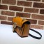 Gucci GG Marmont Mini Matelassé Shoulder Bag 446744 Diagonal Leather Brown