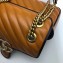 Gucci GG Marmont Mini Matelassé Shoulder Bag 446744 Diagonal Leather Brown