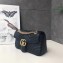 Gucci GG Marmont Small Matelassé Shoulder Bag 443497 Leather Black
