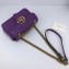 Gucci GG Marmont Mini Matelassé Shoulder Bag 446744 Leather Purple