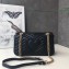 Gucci GG Marmont Small Matelassé Shoulder Bag 443497 Leather Black