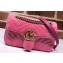 Gucci GG Marmont Mini Matelassé Shoulder Bag 446744 Velvet Pink