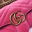 Gucci GG Marmont Mini Matelassé Shoulder Bag 446744 Velvet Pink