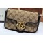 Gucci GG Marmont Matelassé Super Mini Shoulder Bag 574969/476433 Diagonal GG Canvas