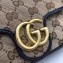 Gucci GG Marmont Matelassé Super Mini Shoulder Bag 574969/476433 Diagonal GG Canvas