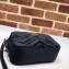 Gucci GG Marmont Mini Matelassé Shoulder Camera Bag 448065 Velvet Black