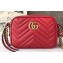 Gucci GG Marmont Mini Matelassé Shoulder Camera Bag 448065 Leather Red