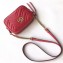 Gucci GG Marmont Mini Matelassé Shoulder Camera Bag 448065 Leather Red