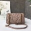 Gucci GG Marmont Small Matelassé Shoulder Bag 443497 Leather Nude